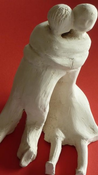 Sculpture intitulée "Le retour de l'enfa…" par Mireille Dubois-Vanhove, Œuvre d'art originale