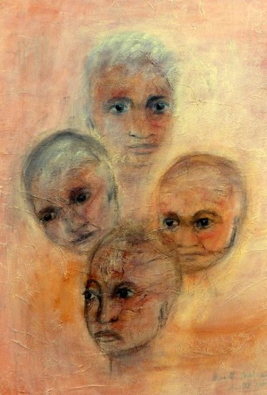 Peinture intitulée "Les blessures de l'…" par Mireille Dubois-Vanhove, Œuvre d'art originale
