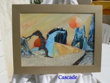 Peinture intitulée "cascade" par Marie-Claude Desartine, Œuvre d'art originale