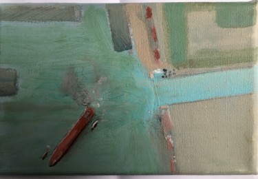 Schilderij getiteld "Dubai earth view Ha…" door Mickael Philippe, Origineel Kunstwerk, Acryl