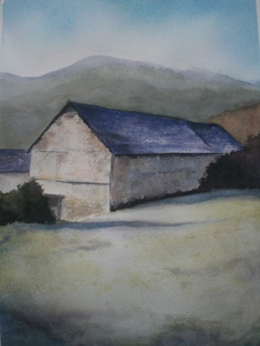 Pintura titulada "grange Labastide" por Mickael Thébault, Obra de arte original