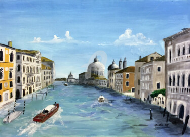 Painting titled "Venise, Ponte dell'…" by Mickael Vadin, Original Artwork, Acrylic