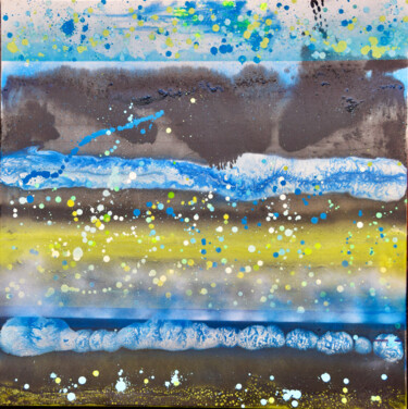 Painting titled "Horizon Horizon" by Mick Rafferty, Original Artwork, Spray paint