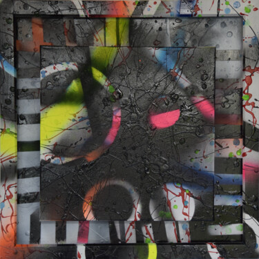 Peinture intitulée "Deep Space" par Mick Rafferty, Œuvre d'art originale, Émail