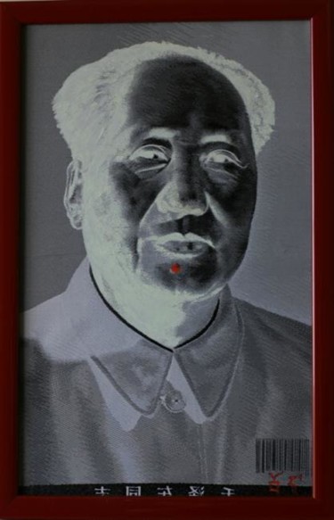 Painting titled ""Mao"" by Octavian Micleusanu, Original Artwork