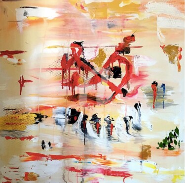 Pittura intitolato "michmanzoni-ebola.j…" da Mich Manzoni, Opera d'arte originale, Acrilico