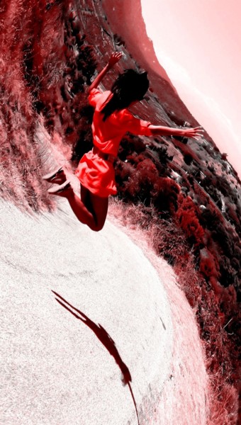 Photographie intitulée "power-girl-red.jpg" par Mid'Get Art, Œuvre d'art originale