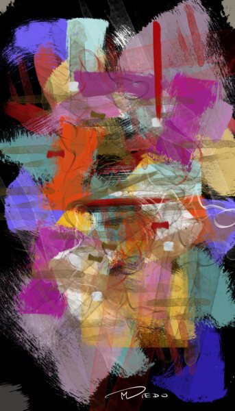 Digitale Kunst mit dem Titel "Miedo Alchemia 1" von Miedo Art In The World, Original-Kunstwerk, Digitale Malerei