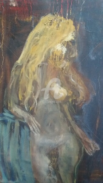 Schilderij getiteld "Madame zizi.." door Mie Gers, Origineel Kunstwerk