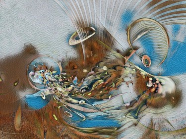 Digitale Kunst mit dem Titel "Fantasie in beweging" von Mies De Graaf, Original-Kunstwerk, 2D digitale Arbeit