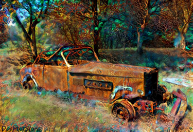 Fotografia intitulada ""Rust roest" - 2" por Mies De Graaf, Obras de arte originais, Fotografia Manipulada