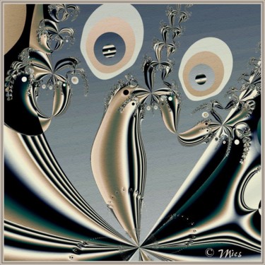 Arts numériques intitulée "Moonbird" par Mies De Graaf, Œuvre d'art originale, Travail numérique 2D
