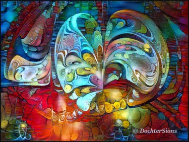 Digitale Kunst mit dem Titel "A colourful Apo" von Mies De Graaf, Original-Kunstwerk, 2D digitale Arbeit
