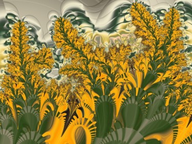 Digital Arts titled "Eremurus Cleopatra" by Mies De Graaf, Original Artwork, 2D Digital Work