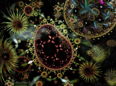 Digital Arts titled "Plankton" by Mies De Graaf, Original Artwork, 2D Digital Work
