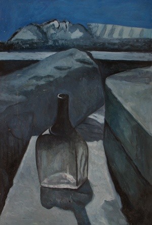 Malarstwo zatytułowany „butelka” autorstwa Mieczysław Burda, Oryginalna praca