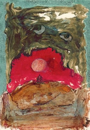 Schilderij getiteld "mb-a4-04" door Mieczysław Burda, Origineel Kunstwerk