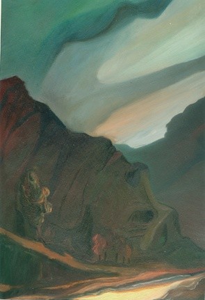 Painting titled "mba4-010" by Mieczysław Burda, Original Artwork