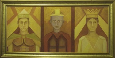 Malarstwo zatytułowany „mb-rodzina” autorstwa Mieczysław Burda, Oryginalna praca