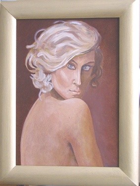 Malarstwo zatytułowany „PANNA” autorstwa Mieczysław Burda, Oryginalna praca