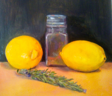 Painting titled "Lemons , pepper &…" by M Inglezakis, Original Artwork