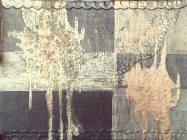 Colagens intitulada "Collage intérieur d…" por Miglena Kostova, Obras de arte originais, Laca