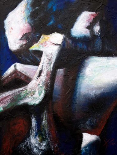 Painting titled "Carpe Diem" by Miguel Alarcón Molina, Original Artwork, Acrylic