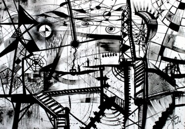Peinture intitulée "Time after time" par Miguel Alarcón Molina, Œuvre d'art originale, Acrylique Monté sur Châssis en bois