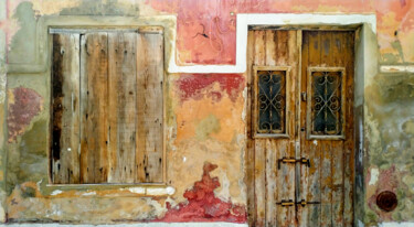 Fotografia intitulada "Puerta y ventana en…" por Miguel Ángel Cáceres, Obras de arte originais, Fotografia digital