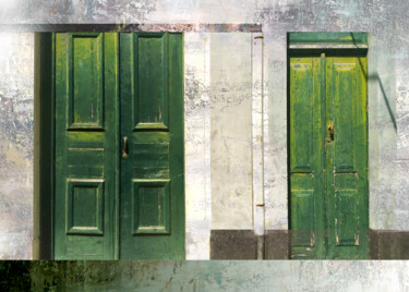 Digitale Kunst getiteld "Puertas en Vilareal…" door Miguel Ángel Cáceres, Origineel Kunstwerk, Digitaal Schilderwerk