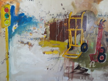 Malarstwo zatytułowany „Stop, damaged light” autorstwa Miguel Angel Duarte (ENZO), Oryginalna praca, Akryl