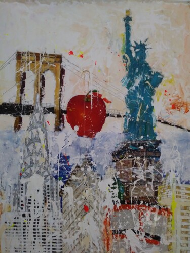 Pintura intitulada "Manhattan" por Miguel Angel Duarte (ENZO), Obras de arte originais, Acrílico