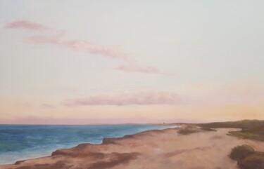 Ζωγραφική με τίτλο "Playa de es cavallet" από Miguel Angel García López, Αυθεντικά έργα τέχνης, Λάδι Τοποθετήθηκε στο Ξύλινο…