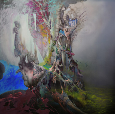 Картина под названием "Confinamiento" - Miguel Castillo Oñate (Miguel Oñate), Подлинное произведение искусства, Акрил Устано…