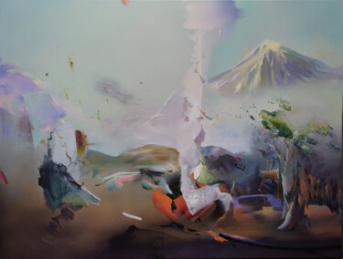 Malerei mit dem Titel "Fertil" von Miguel Castillo Oñate (Miguel Oñate), Original-Kunstwerk, Acryl Auf Andere starre Platte…