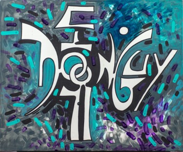 Painting titled "Signature" by Miguel Donguy, Original Artwork, Acrylic