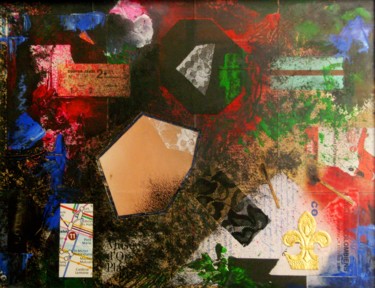Collages intitulée "COLLAGE 2000" par Miguel Esquivel Kuello, Œuvre d'art originale, Découpages
