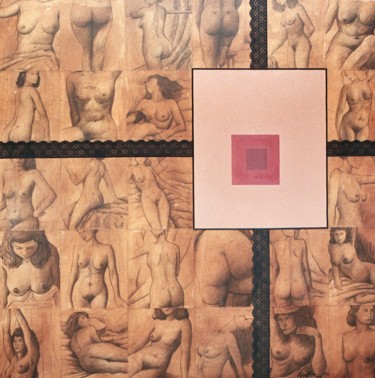 Collagen mit dem Titel "WOMEN & MORE WOMEN" von Miguel Esquivel Kuello, Original-Kunstwerk, Öl
