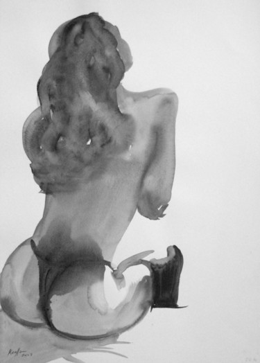 图画 标题为“SEXY GIRL 2003” 由Miguel Esquivel Kuello, 原创艺术品, 木炭