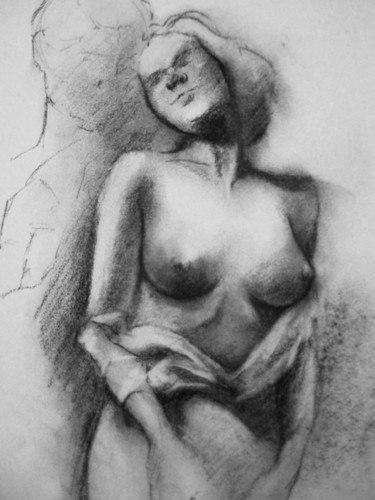 Tekening getiteld "CHARCOAL DRAWING PA…" door Miguel Esquivel Kuello, Origineel Kunstwerk, Houtskool