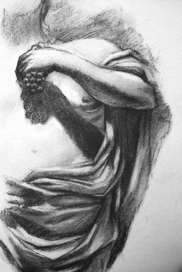 Drawing titled "STUDIO CHARCOAL DET…" by Miguel Esquivel Kuello, Original Artwork, Charcoal