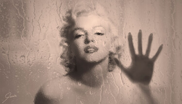 Digitale Kunst mit dem Titel "Always Marilyn EDIT…" von Miguel Guía, Original-Kunstwerk, Digitale Malerei Auf Aluminium mont…