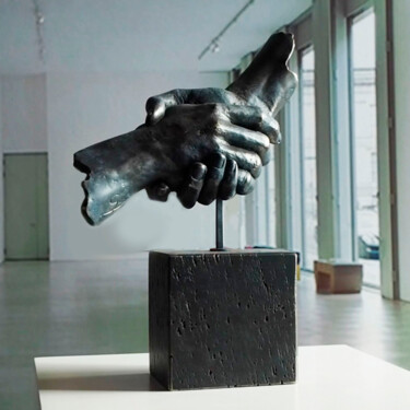 Escultura titulada "Friendship" por Miguel Guía, Obra de arte original, Bronce