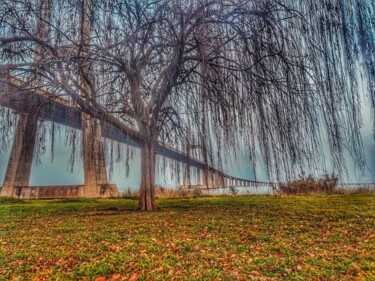 Photography titled "The bridge behind t…" by Miguel Marques, Original Artwork, Manipulated Photography