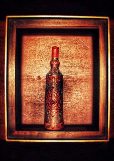 Fotografie mit dem Titel "old bottle" von Miguel Marques, Original-Kunstwerk, Manipulierte Fotografie