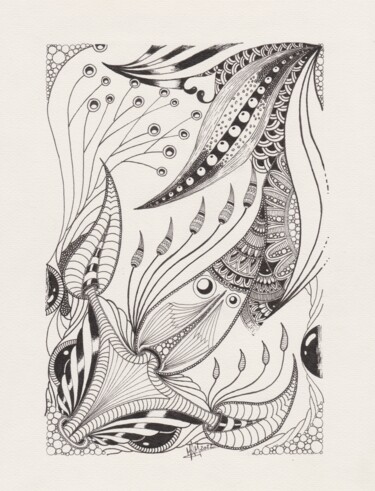 Drawing titled "Insolitum IX (invul…" by Miguel Marques, Original Artwork, Ink