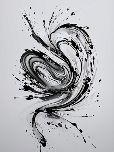 Arts numériques intitulée "Splashes4" par Miguel Marques, Œuvre d'art originale, Image générée par l'IA