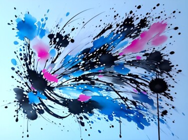 Artes digitais intitulada "Colorful splash" por Miguel Marques, Obras de arte originais, Imagem gerada por IA