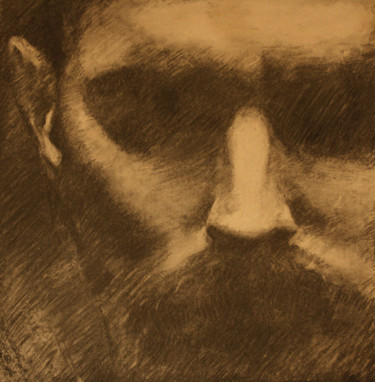 Drawing titled "Charcoal Men" by Miguel Pires, Original Artwork, Charcoal