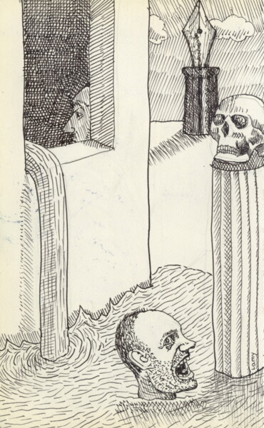 El grito Disegno intitolato "El grito" da Miguel Rojas, Opera d'arte originale, Inchiostro